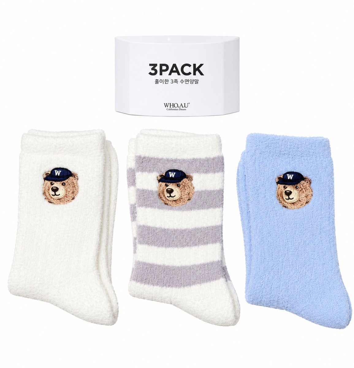 WHO A U WU209 3 IN 1 SET SOCKS