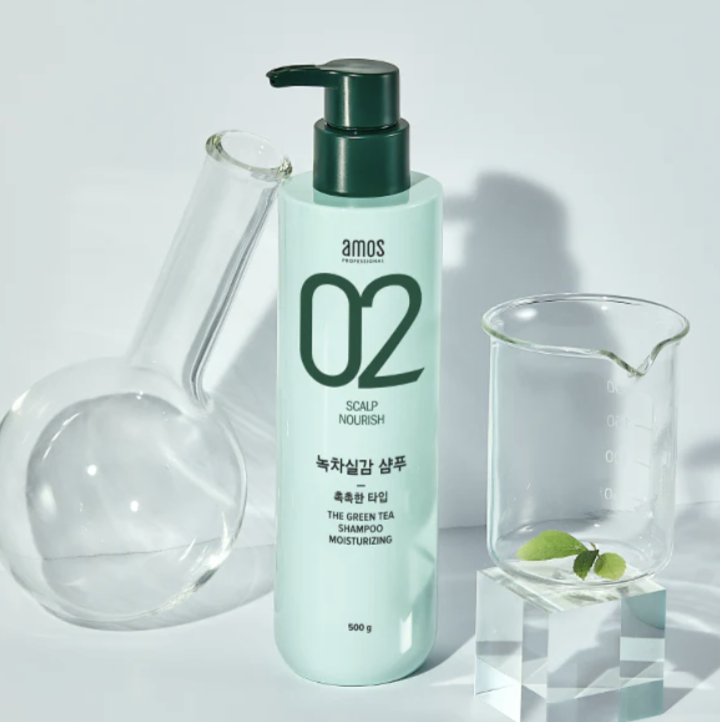 AMOS AM403 THE GREEN TEA SHAMPOO MOIST (500ML)