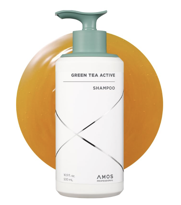 AMOS AM910 AMOS GREEN TEA ACTIVE SHAMPOO 500ML
