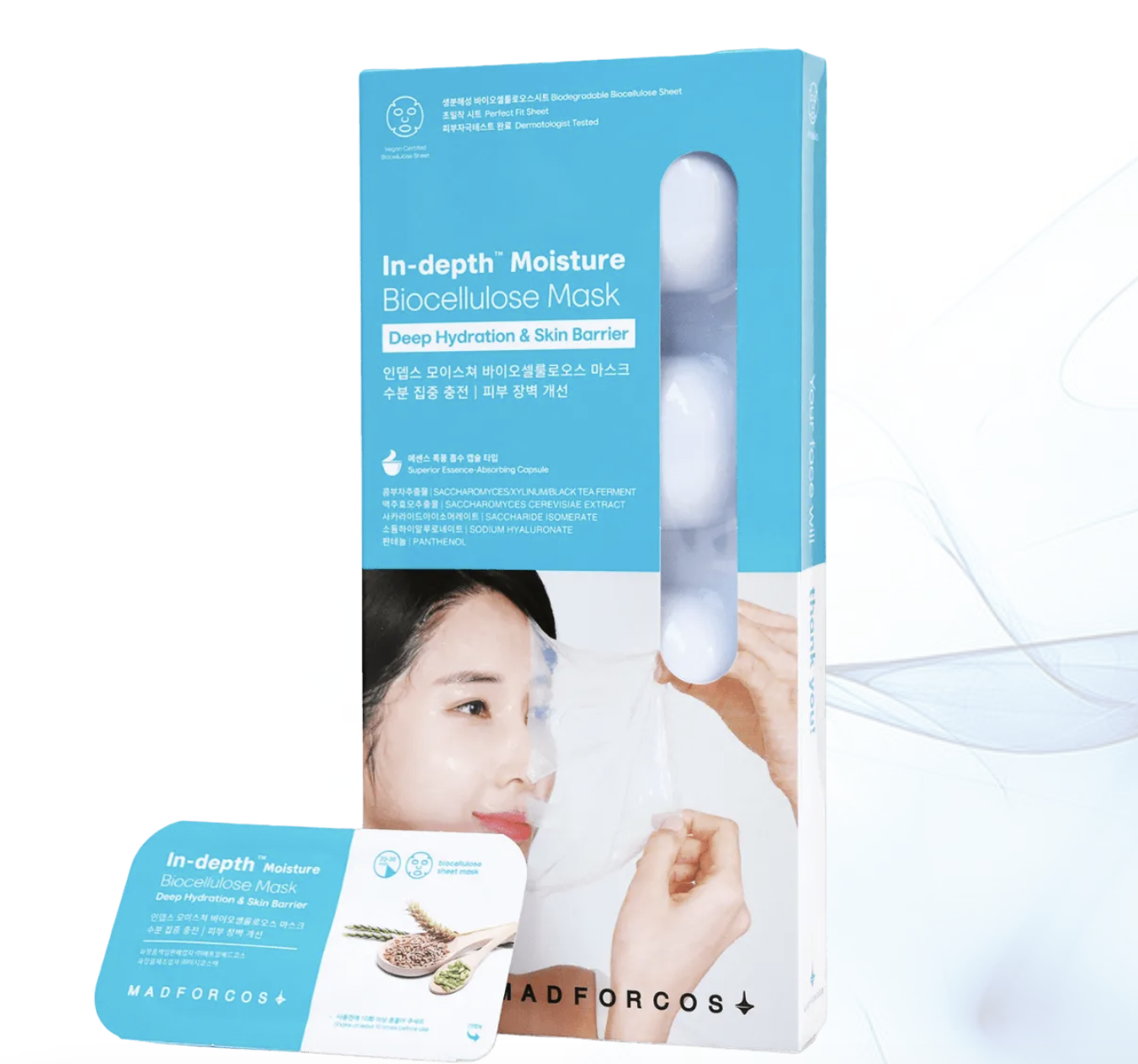 MADFORCOS MA901 IN-DEPTH MOISTURE BIOCELLULOSE MASK (4PCS)