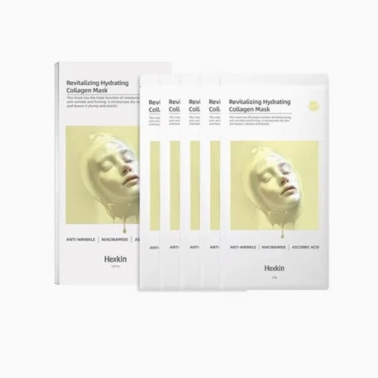 HEXKIN HK612 REVITALIZING HYDRATING COLLAGEN MASK (5EA)