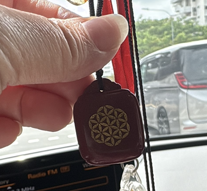 LQ35 辰砂吊坠