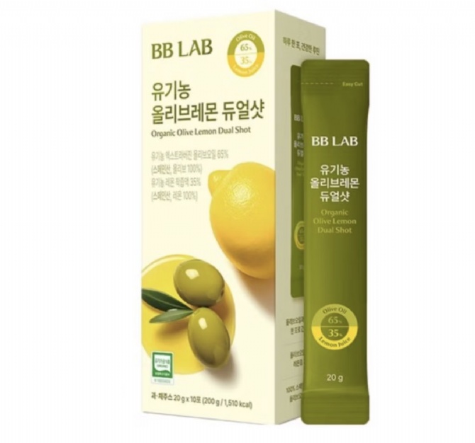 D805 BB LAB ORGANIC OLIVE LEMON DUAL SHOT 20G*10EA