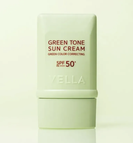 D821 VELLA GREEN TONE SUN CREAM SPF50+ PA++++ (50ML)